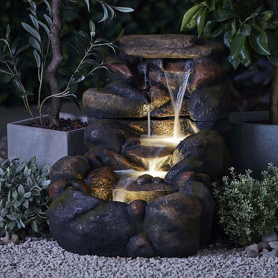 Serenity Large Tumbling Rock Wall Water Feature